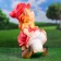 Garden figure "Gnome Girl on fly agaric" 27x28x39cm