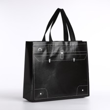 Bag without fastening, black color