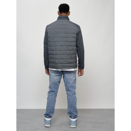 Male spring jacket, size 50, dark gray color-3