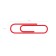 Office paper clips 28 mm, 100 pcs, Erichkrause, colored with vinyl coating, cardboard packaging, mix