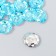 Buttons plastic for creativity 2 punctures "Kant Rhin" set 12 pcs Blue D = 1.7 cm