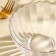 Glass Figure Salad “Chrysanthemum”, 700 ml, d = 15 cm, the color is transparent