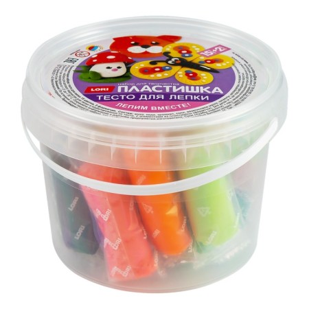 Plashka sculpting dough, 15 centers. 24 grams, with molds