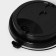 A plastic disposable lid for a glass with a pet and valve, black, 9 cm, 50 pcs/un