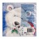 New Year's napkins paper art bouquet "White bears", 3 layers, 33x33 cm, 20 pcs
