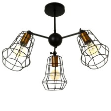 Chandelier 2210/3 E27 40W Black-Bronze 34.4x34.4x68 cm Bayerlux