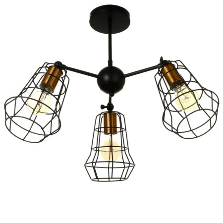 Chandelier 2210/3 E27 40W Black-Bronze 34.4x34.4x68 cm Bayerlux