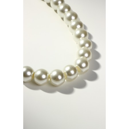 Pearl beads "Bride" ball No. 10, milk color, l = 40 cm-2