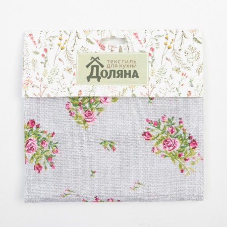 Apron of Dolyana Roses On Linen 60x70 cm, 100% cotton, miter 164 g/m2-6
