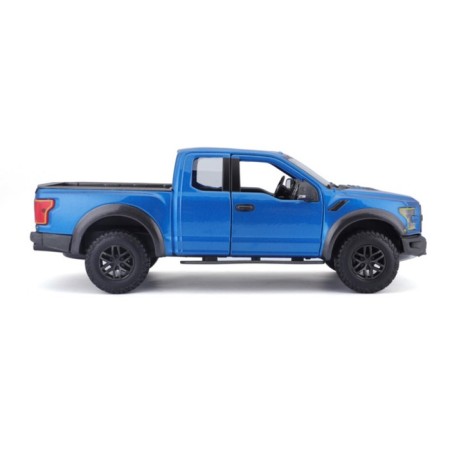MASTO DIE-CAST 2017 Ford F-150 Raptor machine, opening doors, 1:24, blue color-2