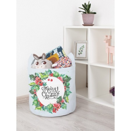 Basket for toys "Omela for Christmas, size 35x35 cm