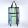 Folding bag on Velcro, 2 wheels, colorful color