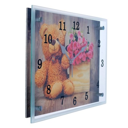 Carty clock, interior "Plush Bear", silent, 25 x 35 cm-1