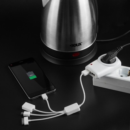 Power adapter 220V + 2 USB Rexant RX-17-4