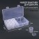 A set of jars for decor, 9 pcs, in the organizer, 40 ml, 26 × 13 × 6 cm, the color is transparent