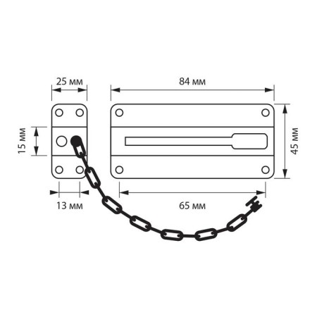 Doorbell chain 001, color chrome-2
