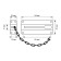 Doorbell chain 001, color chrome
