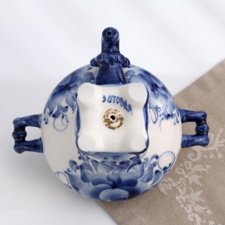 Souvenir "Samovar", medium, 20 x 13 cm, gzhel-7