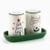 New Year! Set for spices ceramic "New Year's deer", 12x6.5x7 cm, white color
