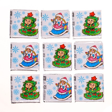 New Year. Chocolate figure "Happy New Year!", Mix, 5 g-1