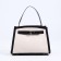 Bag Cross-Bodi with a zipper, white/black color