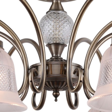 Vetus chandelier, 8x40W E14, bronze color-3