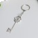 Metal keychain "Carved" gold/silver mix 1.8x5 cm