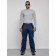Semi-combinezone ski insulated male winter, size 48, dark blue color