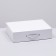 Boxing box, white, laminated, 25 x 32 x 8.5 cm