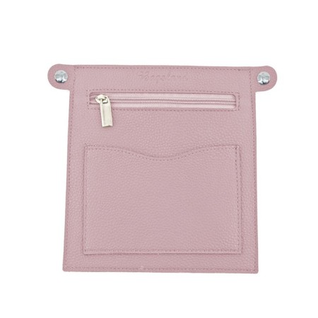 Female bag, artificial leather, pink, 31x8x33 cm-1