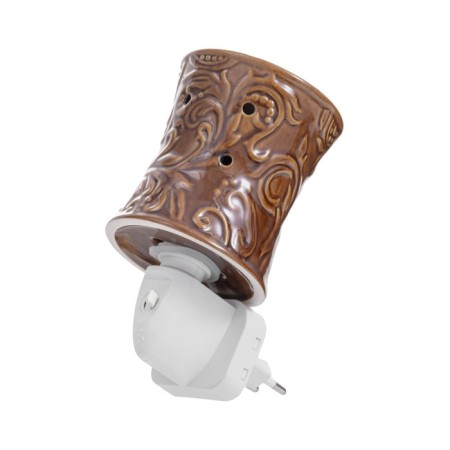 Spinker "pattern" dark brown 7.8x7.8x12 cm-6