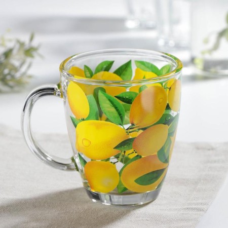 Lemon mug, glass, 350 ml-1