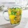 Lemon mug, glass, 350 ml
