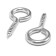 Screw-ring, tundra, white zinc, 5x60 mm, 10 pcs