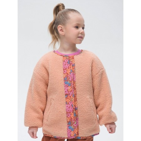 Bilateral jacket for girls, height 116 cm, jeans color-2