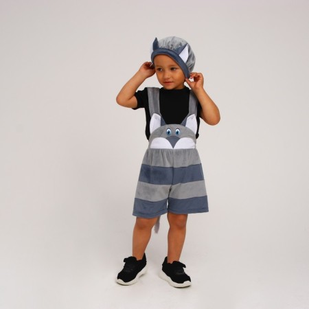 Carnival costume "Striped cat", plush, p. 28, growth 98-104 cm-1