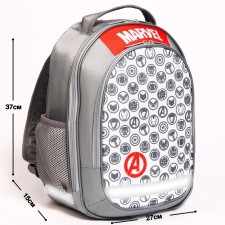 School backpack with an ergonomic back, 37x26x15 cm, Avengers