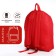 A backpack on the zipper is youth, external pocket, red color