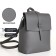 City backpack made of artificial leather with lightning, the color is gray
