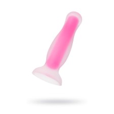 Anal plug luminous in the dark Cain Glow, waterproof, silicone, transparent, 10 cm