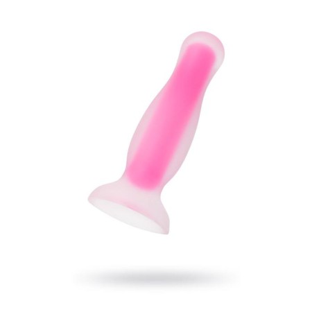 Anal plug luminous in the dark Cain Glow, waterproof, silicone, transparent, 10 cm