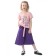 Kid children's love girl, height 134 cm, pink color