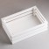Wooden Kashpo 30 × 20 × 9.5 cm "Classic", three -strip, white give beautifully