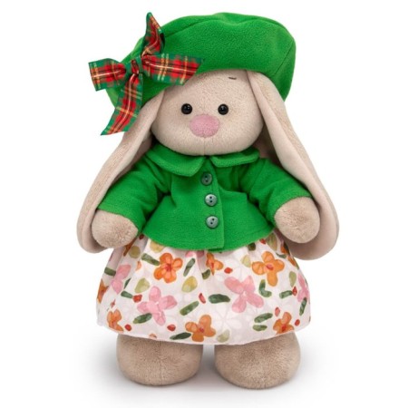 Soft toy "Bunny mi in a green jacket and take", 32 cm