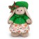 Soft toy "Bunny mi in a green jacket and take", 32 cm