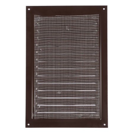 Ventilation grate Zein Lux RM2030KR, 200 x 300 mm, with a grid, metal, brown-5