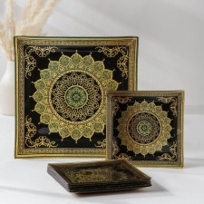 Diningral “Mehendi” set, 7 items: 30 × 30 cm - 1 pc, 18 × 18 cm - 6 pcs