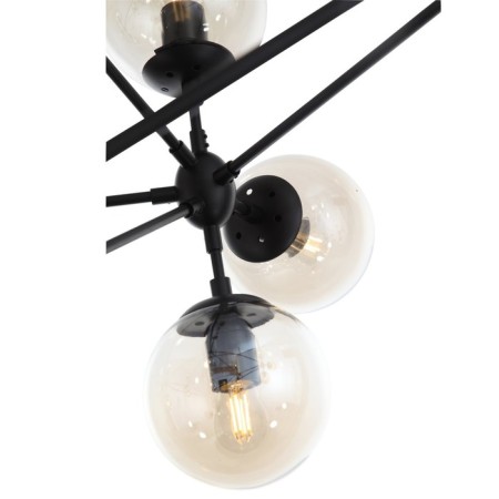 Ceiling Ceiling ST LUCE. SL549.403.21. Stampo. 21x40 watts, E27, 170x170x120 cm, black color-5