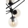 Ceiling Ceiling ST LUCE. SL549.403.21. Stampo. 21x40 watts, E27, 170x170x120 cm, black color