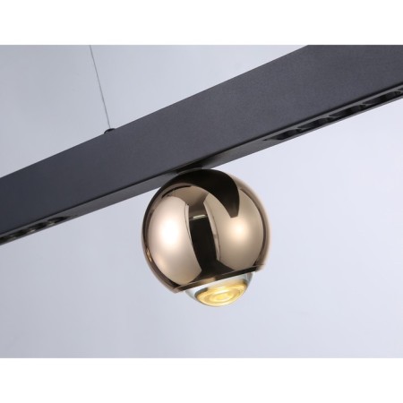 LED LED suspended Ambrella Light, Linetech, FL5956, LED, 18 W, 1350LUM, 4200K, black color, gold-4